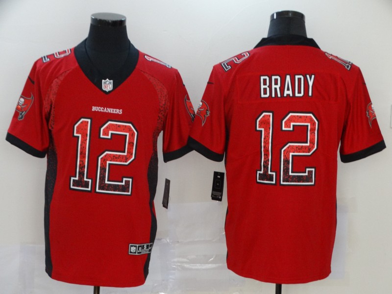 Men's Tampa Bay Buccaneers Tom Brady #12 Red Authentic Jersey